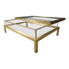 Vintage Sliding Top Coffee Table by Belgochrom, 1970s