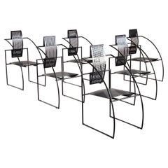 “Quinta 605” Postmodern Armchairs by Mario Botta for Alias, Italy, Set of 6
