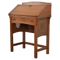 Limbert Antique Mission Oak Arts & Crafts Drop Front Secretary Desk, Circa 1900