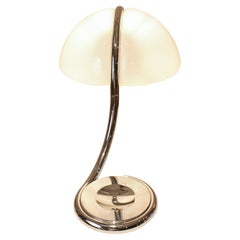 Martinelli Luce Serpente table lamp, designed by Elio Martinelli, 1960s.