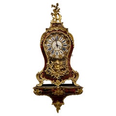 Antique Impressive 19th Century French Boullework and Gilt Bronze Bracket Clock