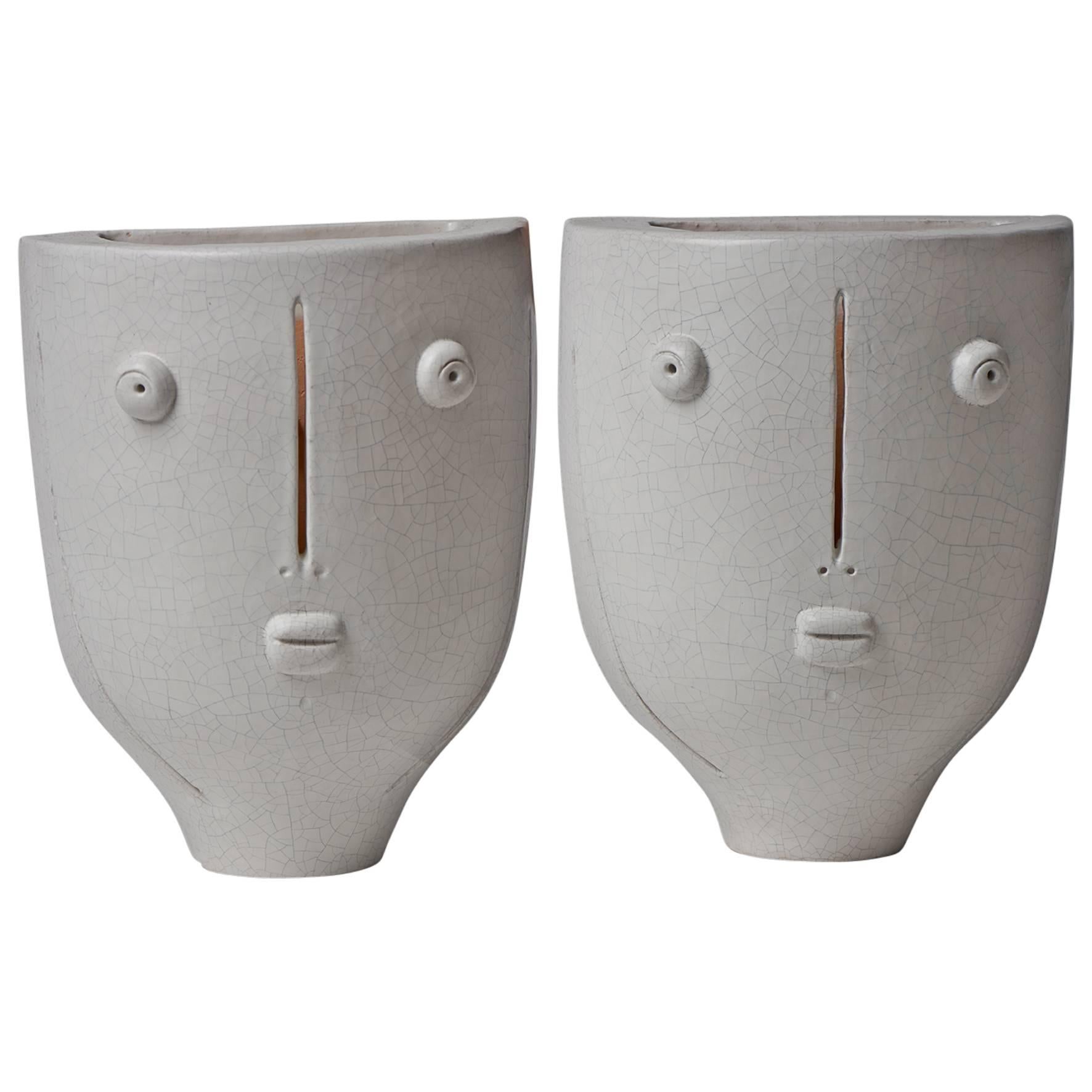 Pair of Ceramic Wall Lamps by DaLo