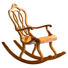 Swedish Designer, Rocking Chair, Birch, Sweden, 1900