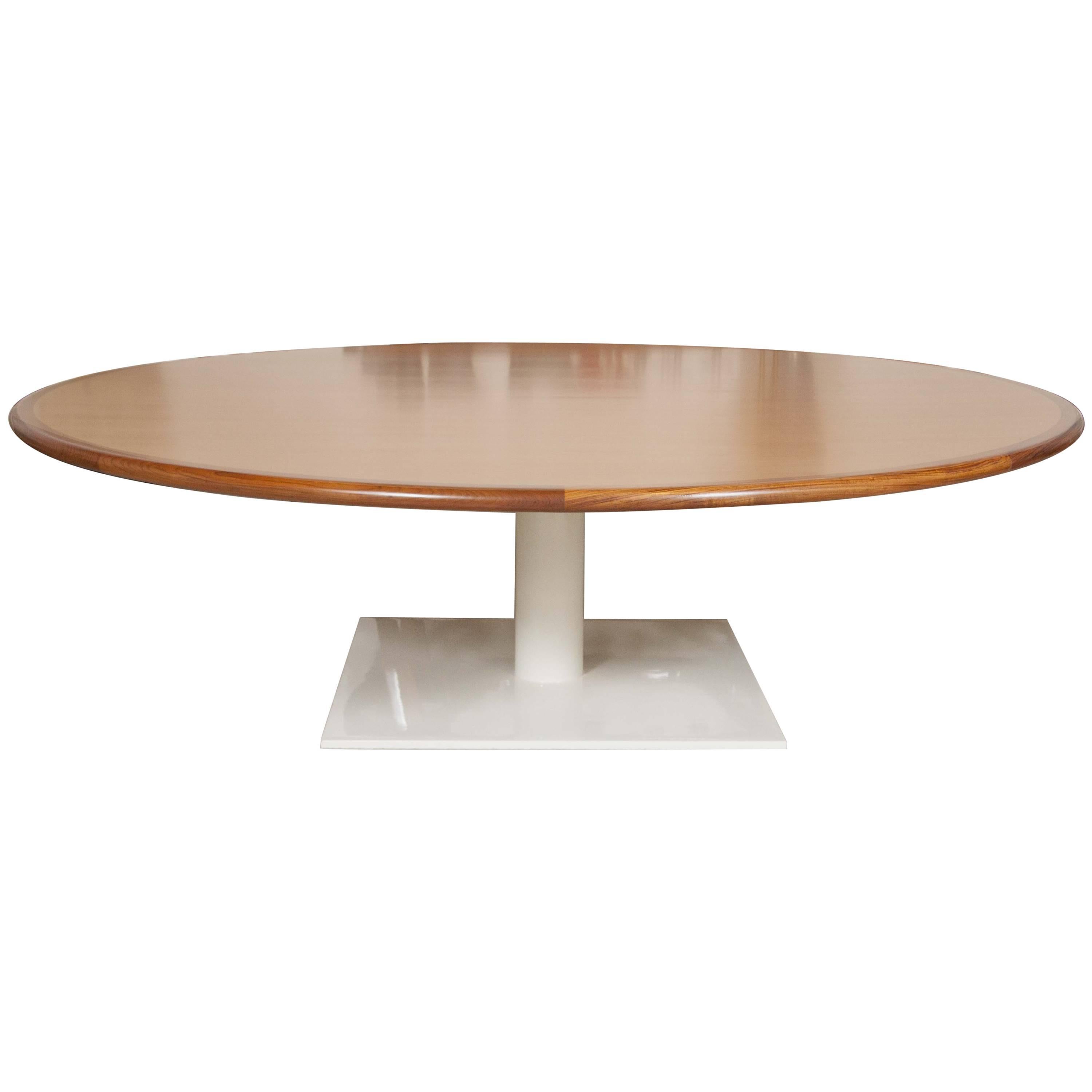 Unique Monumental Eight Foot Diameter Warren Platner Conference Table