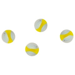 Set of Four 'Sierra' Wall Lights by Roberto Pamio for Leucos, Italy 1970s
