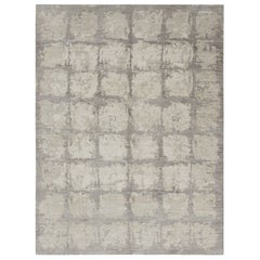 Alfombra moderna Rug & Kilim en beige y gris con motivos geométricos abstractos