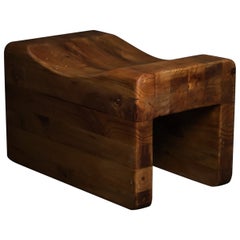 Tabouret en pin par K.J. Pettersson & Söner, Suède, années 1970