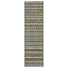 Alfombra Turca Vintage con Motivos Geométricos Policromáticos - Rug & Kilim