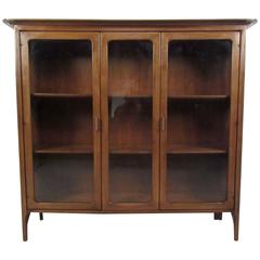 Mid-Century Walnut Display Cabinet