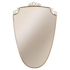 1950s Italian Brass Mirror
