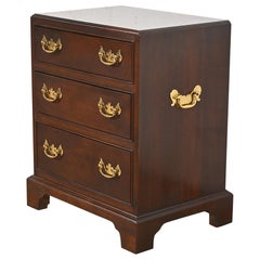 Stickley Georgian Solid Cherry Wood Nightstand or Bachelor Chest
