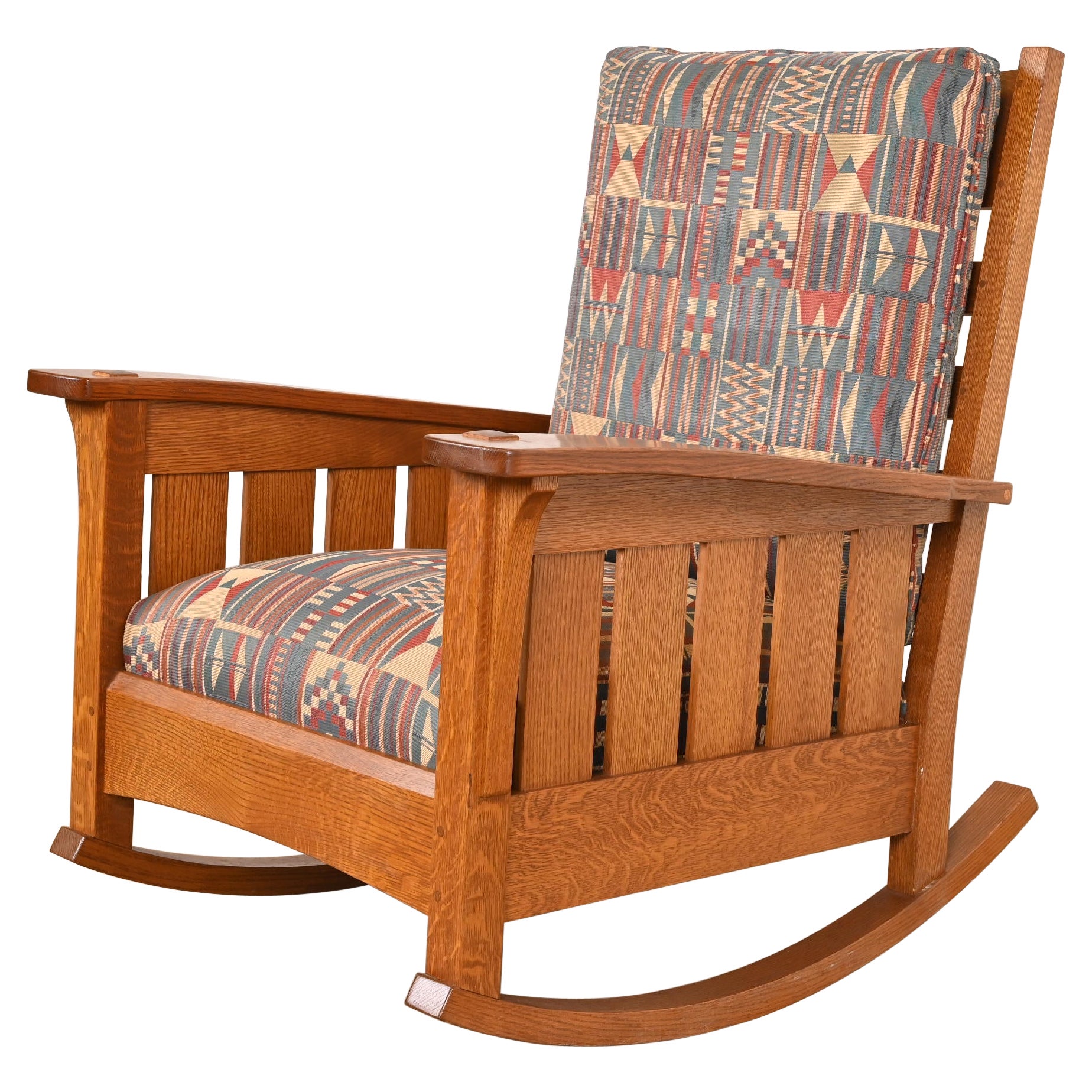 L. & J. G. Stickley Mission Oak Arts & Crafts Rocking Chair