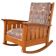 L. & J. G. Stickley Mission Oak Arts & Crafts Rocking Chair