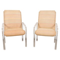 Leon Frost for Lion in Frost Modern Art Deco Lucite Armchairs or Club Chairs
