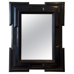 Antique Flemish Style Ripple Frame Mirror