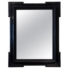 Antique Flemish Style Ripple Frame Mirror