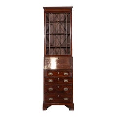 Libreria Bureau Giorgio III Diminutive inglese in mogano smaltato
