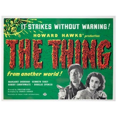 THE THING FROM ANOTHER WORLD R1960S  UK Quad Film Poster