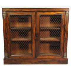 Regency Rosewood and Bronze-Mounted Credenza 12