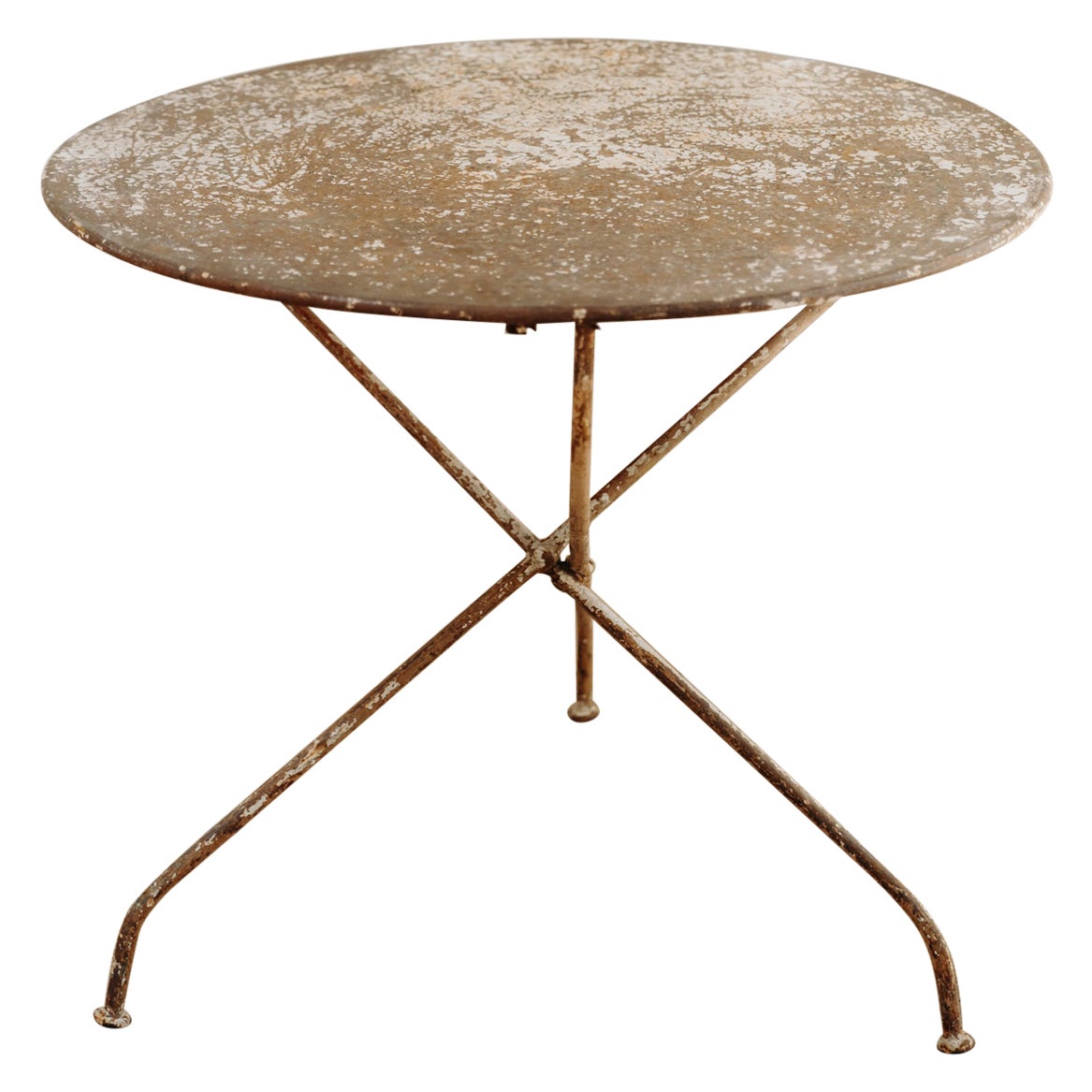 19th century French folding garden table ..