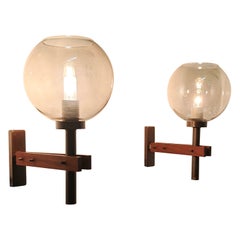 Set aus 2 Wandlampen, Gianfranco Frattini zugeschrieben, Italien, Mid-Century, 1960, zugeschrieben