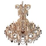 Very Large and Imposing Crystal Chandelier Maria Theresa Style