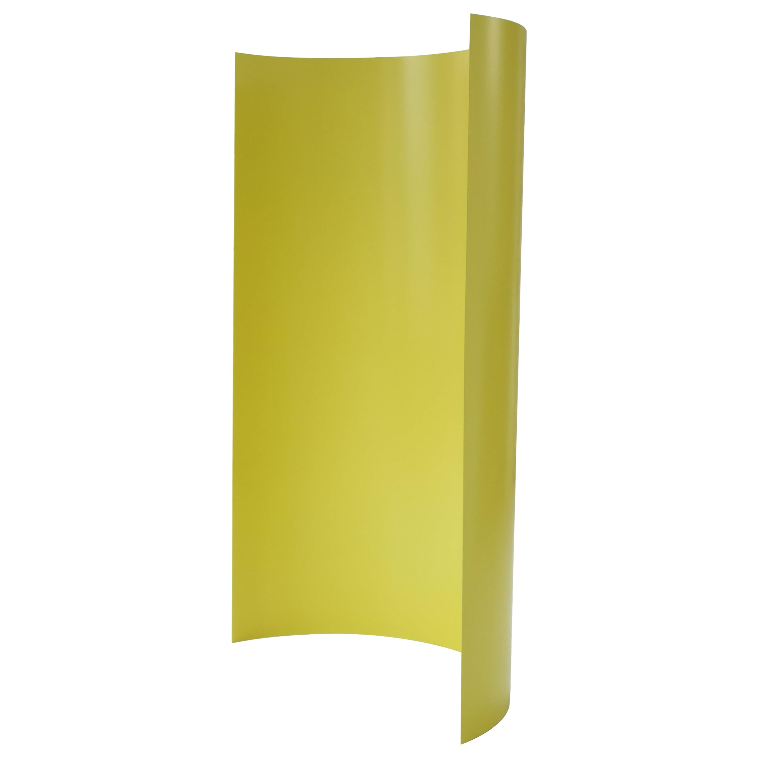 Modern Minimal Yellow Aluminium Privacy Screen / Room Divider