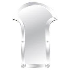 Art Deco Gewölbter Wandspiegel