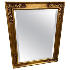 Beautiful Italian Tuscan Rectangular Vintage Mirror with Aged Patina