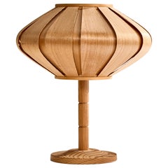 Créateur suédois, lampe de bureau, pin, Suède, années 1970