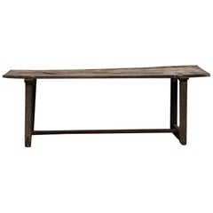 Antique Console with Scalloped Base
