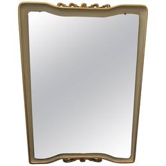 Italian Mid-Century Modern Parcel-Gilt Mirror by Osvaldo Borsani