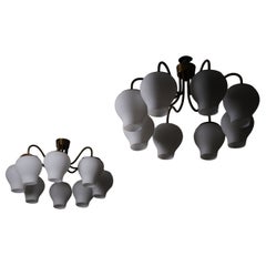 Ceiling lamps model '11901' by Harald Notini for Böhlmarks, Sweden, 1950s