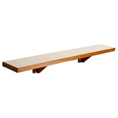 Sergio Rodrigues, Console Table, Wood, Formica, Brazil, 1980s