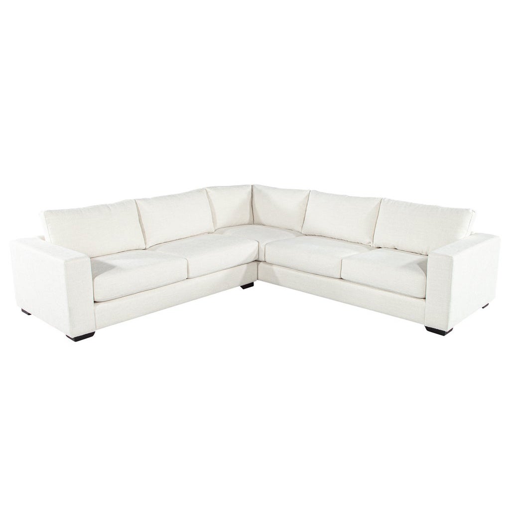 Modern Sectional Sofa in Textured High-performance Fabric