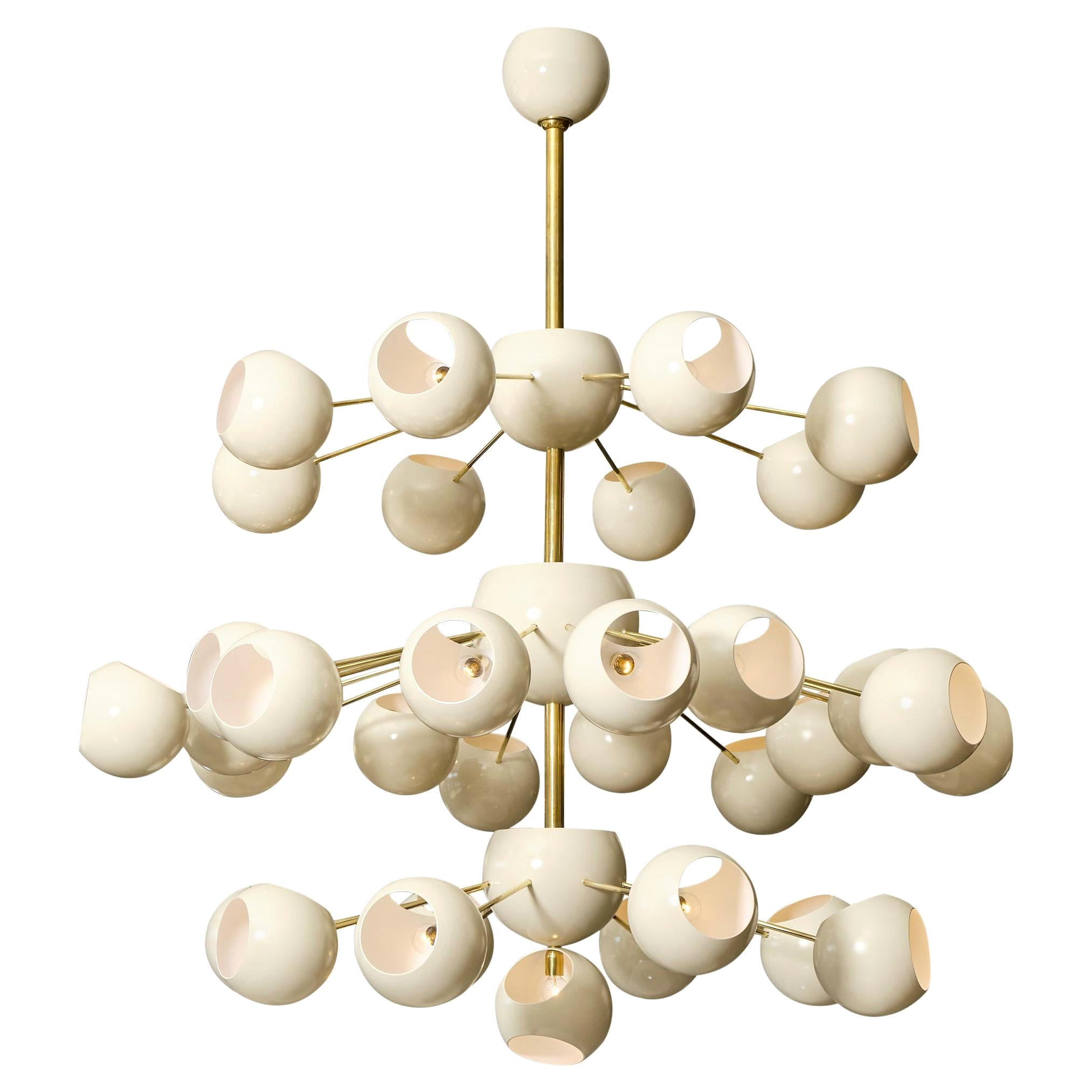 Grande Modernist Italian Chandelier