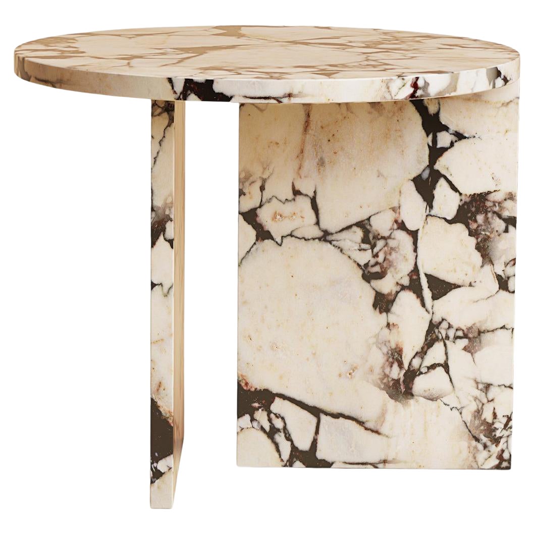 Table d'appoint Kyushu en violet de Calacatta par Lebanto