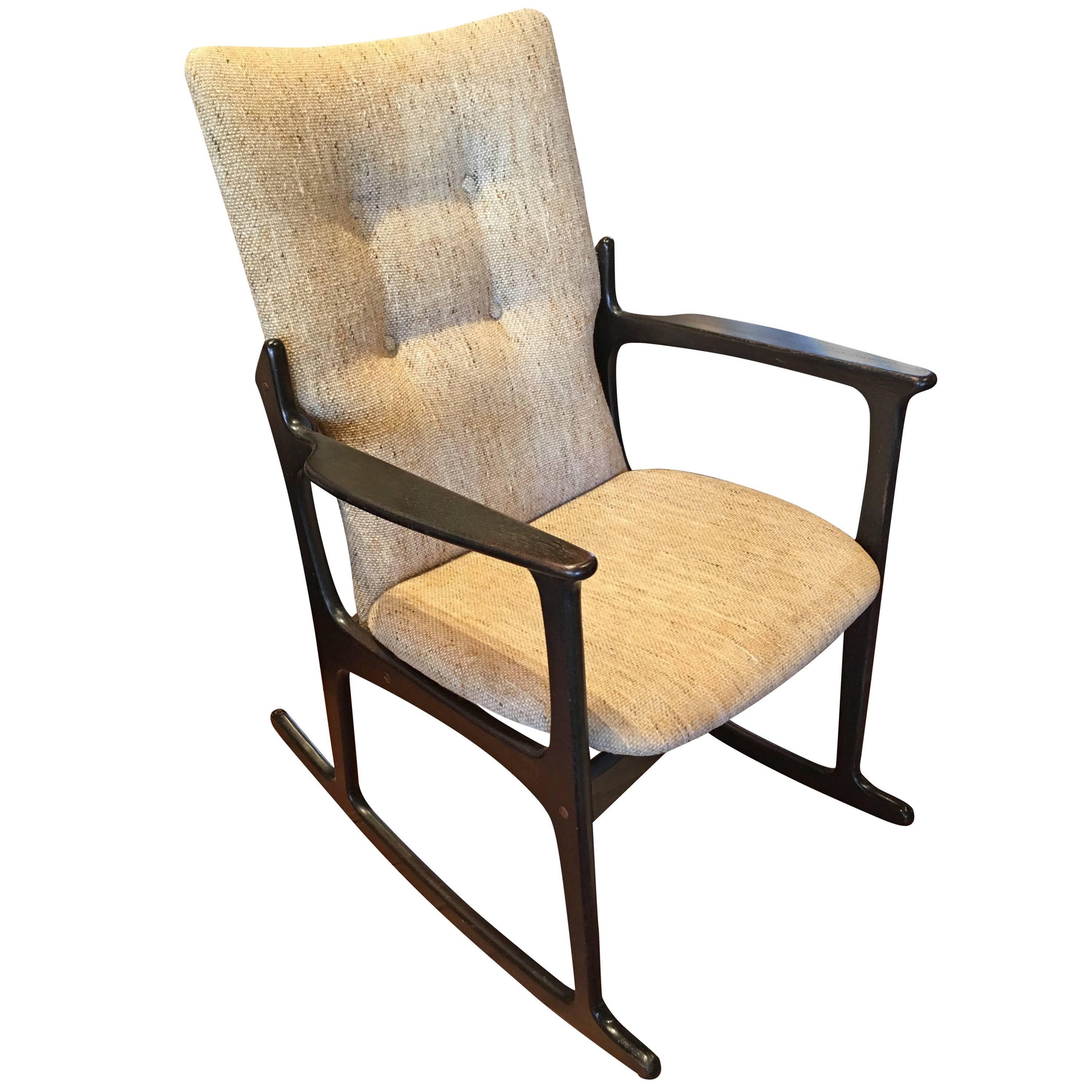 1960s Danish Rocking Chair by Vamdrup Stolefabrik For Sale