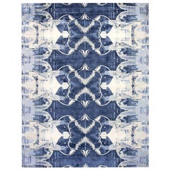 Contemporary Blucie Design Handmade Silk Rug by Doris Leslie Blau