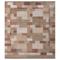 Tappeto contemporaneo di alta qualità in seta fatta a mano Dune Design di Doris Leslie Blau
