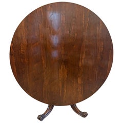 Outstanding Quality Antique Victorian Carved Rosewood Circular Dining Table