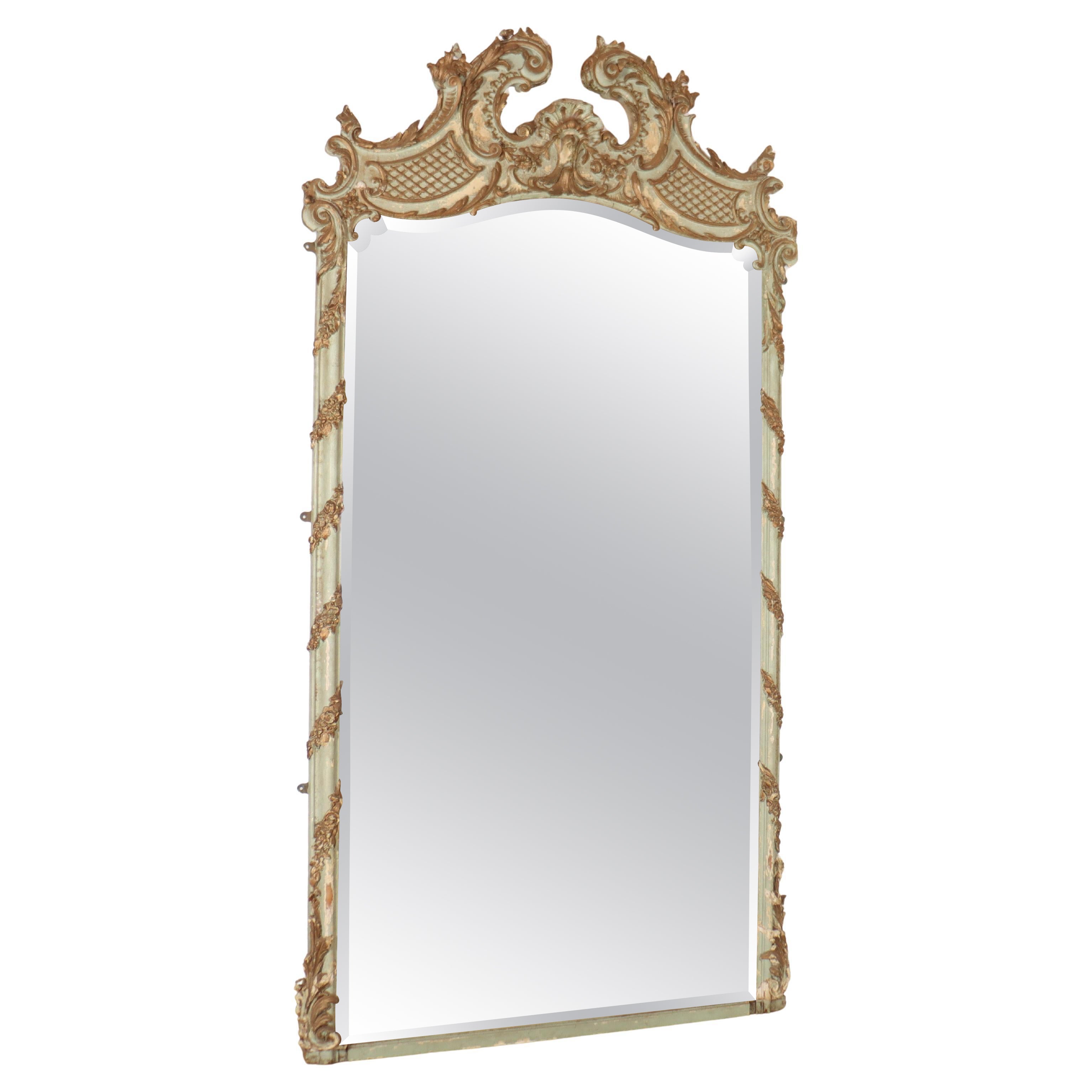 Miroir peint d'origine français