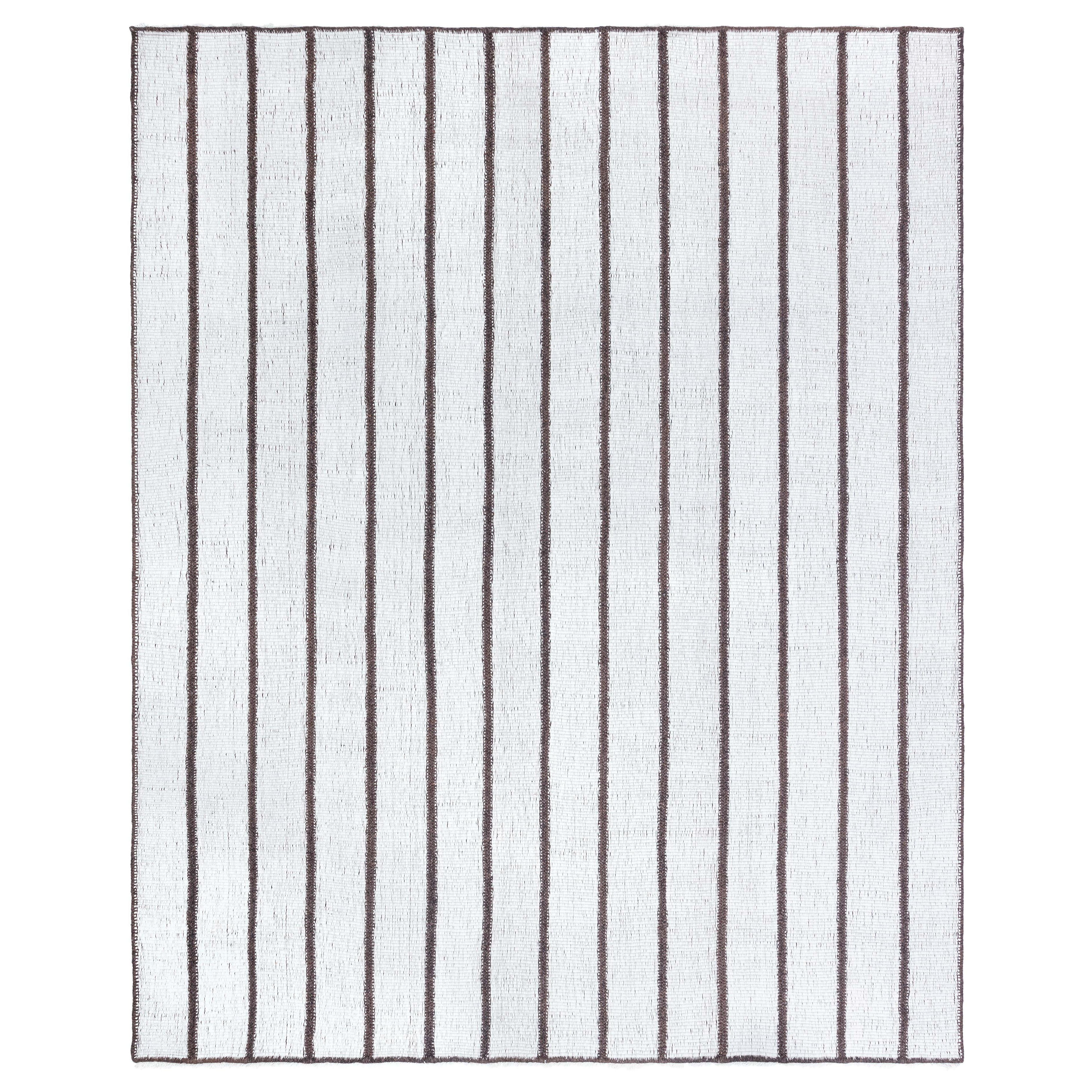Tapis rayé contemporain de Doris Leslie Blau