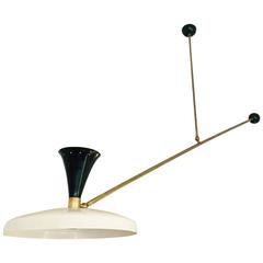 Italian Mobile Brass Chandelier