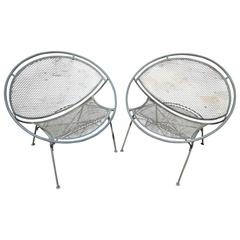 Retro Iron Hoop Chairs by Maurizio Tempestino for Salterini