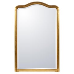 Antique19th century  French Louis Philippe  Gold Leaf Gilded Overmantel Mirror