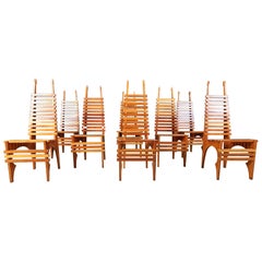 Chaises de salle à manger postmodernes Calcar de Benoit Lange, années 1990