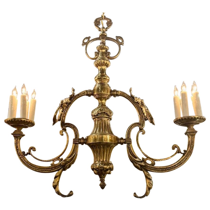 19th Century English Gilt Bronze Billiard Light