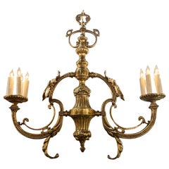 19th Century English Gilt Bronze Billiard Light