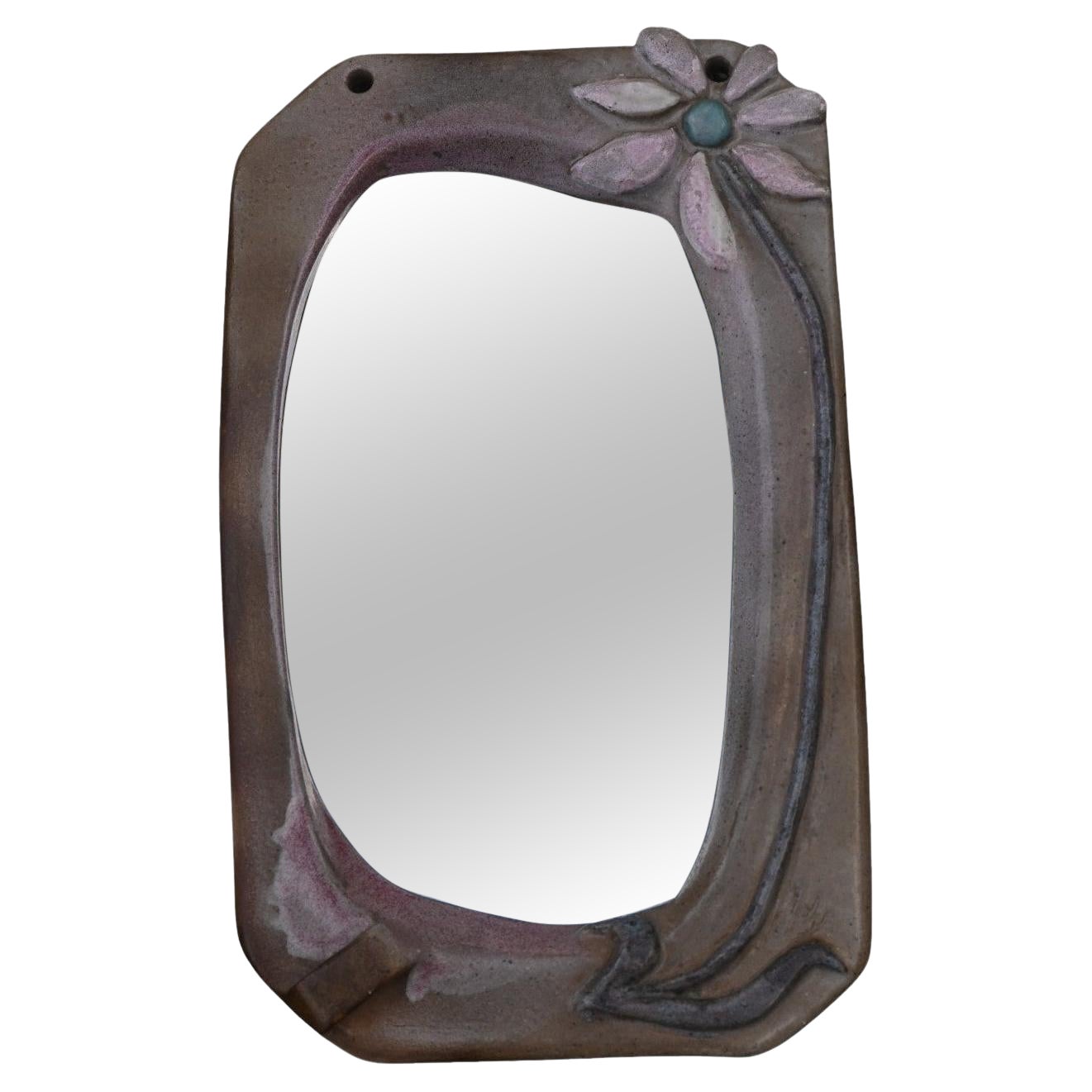 Ady Kroyer, Danemark 1933-2016, Miroir en céramique Circa 1960 en vente
